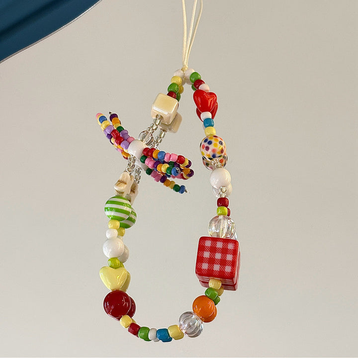 Colorful Beaded Charm Phone Strap Kalsten