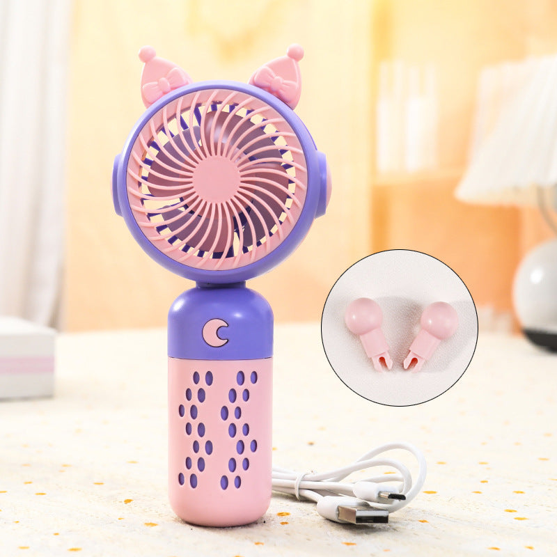 Women's portable hand fan with cute cat design Kalsten