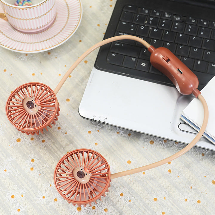 Women Portable Neck Fan with Flexible Design Kalsten