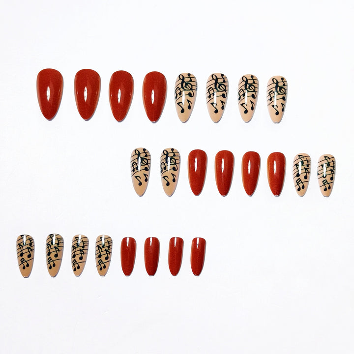 Musical Note Long-Lasting Nail Art Kalsten