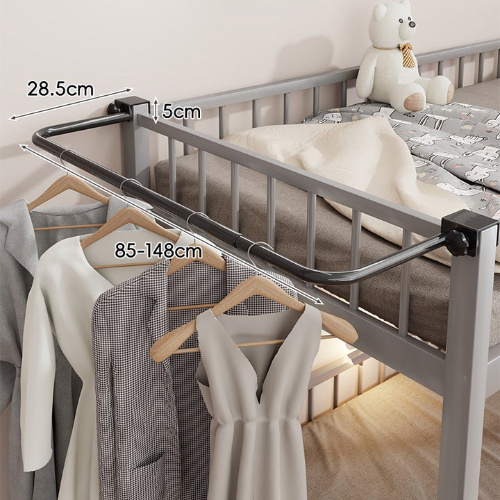 Adjustable Extendable Bed Frame Clothes Hanging Rail