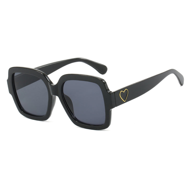 Women's square sunglasses with fashionable heart accent Kalsten