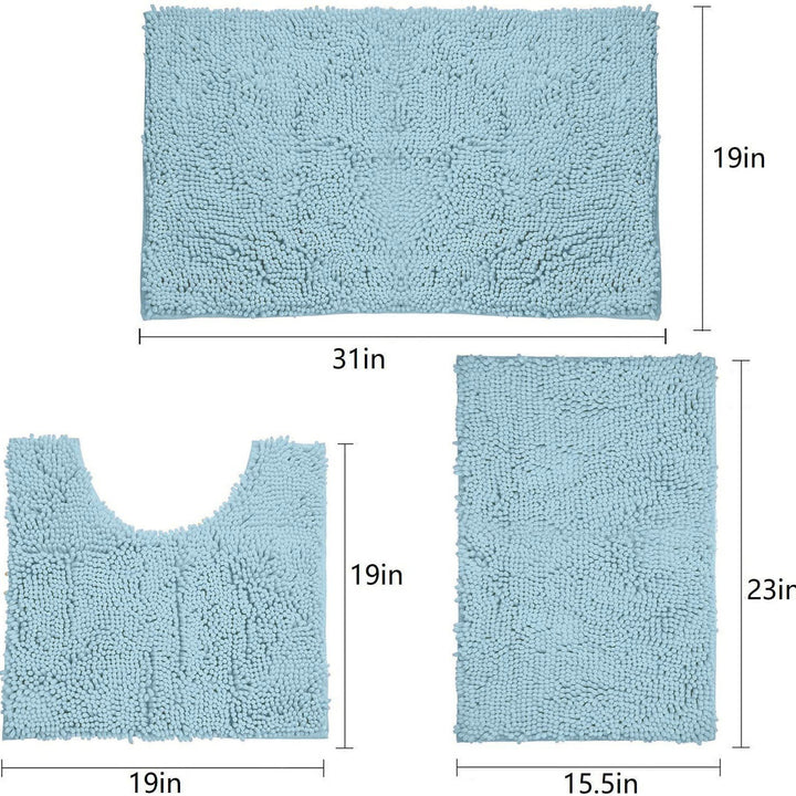 Soft Microfiber Bath Rug Set Kalsten