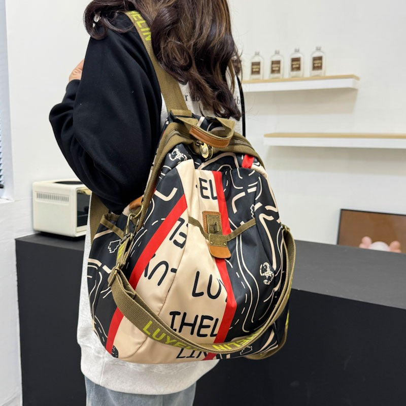 Artistic Floral Patterned Backpack Kalsten