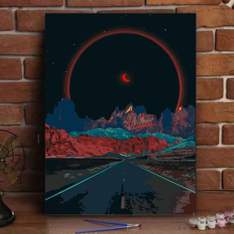 Cosmic Landscape Canvas Art Kalsten
