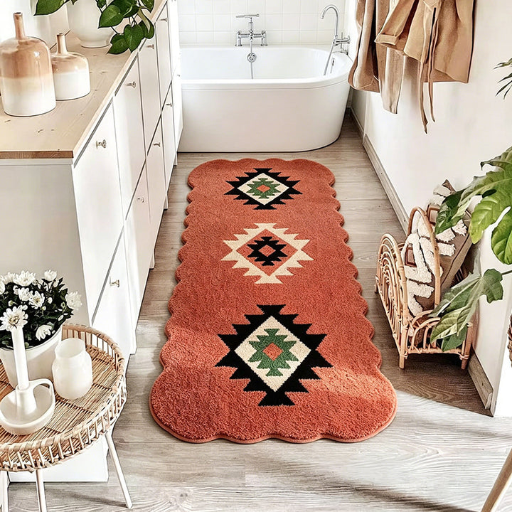 Decorative Ethnic Pattern Bath Mat Kalsten