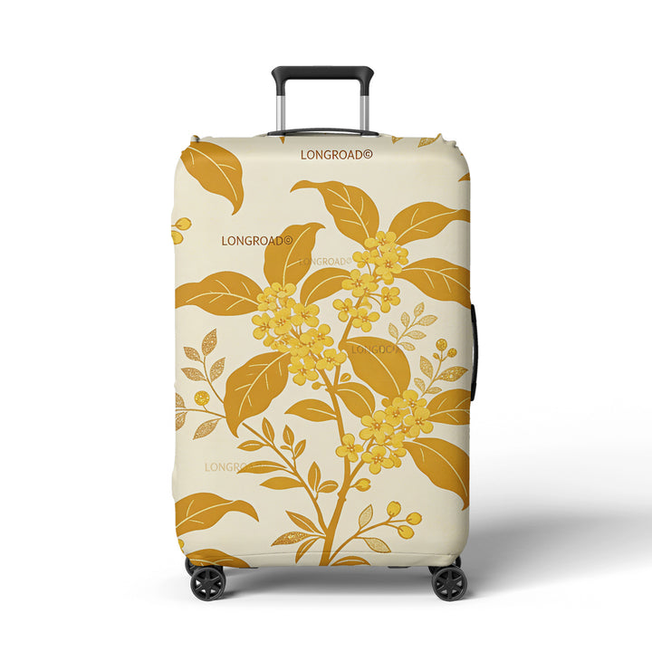 Women’s suitcase cover with floral lavender pattern Kalsten