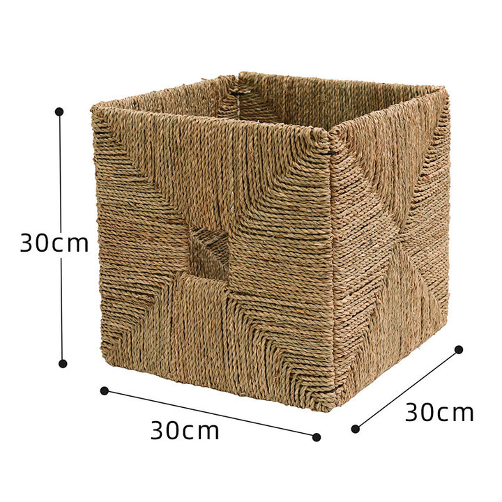Handwoven Natural Fiber Storage Bin Kalsten