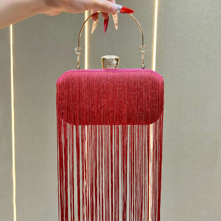 Fringe Detail Evening Clutch