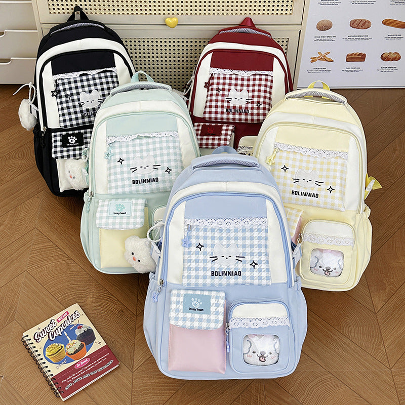 Cute Cartoon Cat-Themed Backpack Kalsten