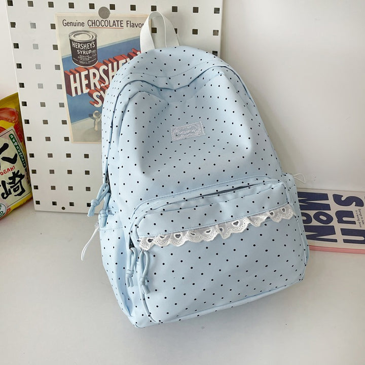 Cute Decorative Polka Dot Backpack Kalsten