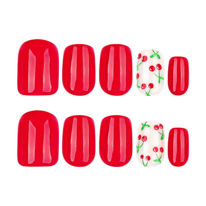 Creative nail art with fruity cherry design Kalsten