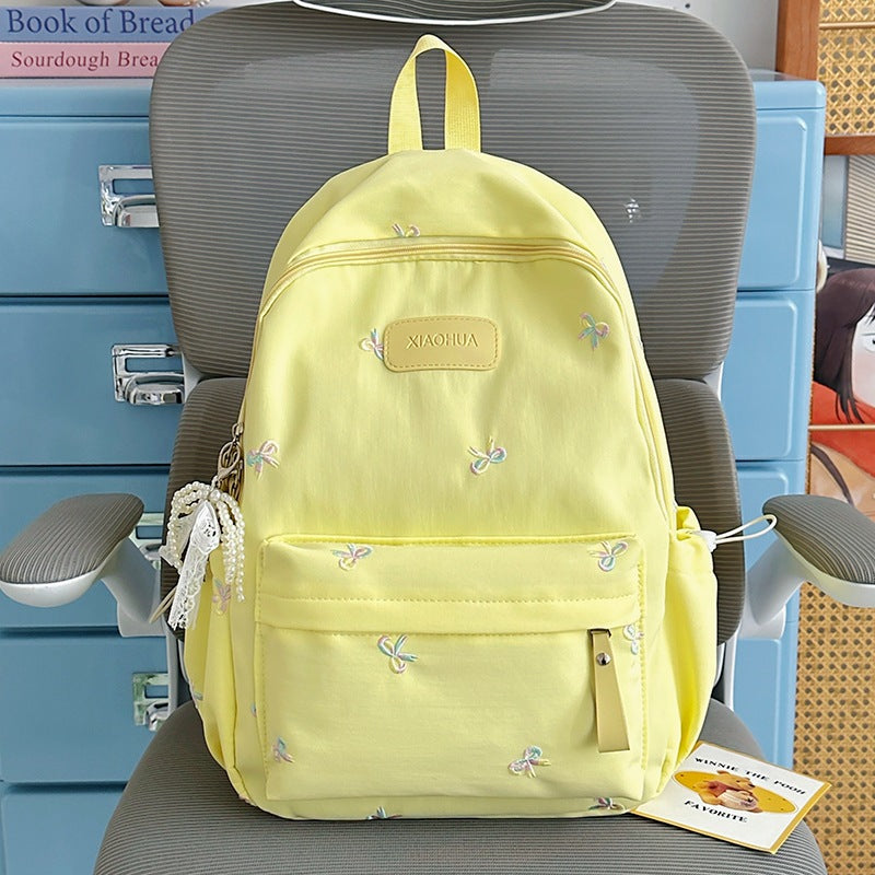 Embroidered Floral Detail Casual Backpack Kalsten