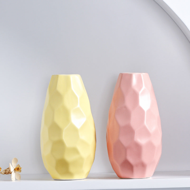 Unique Geometric Ceramic Vase Kalsten