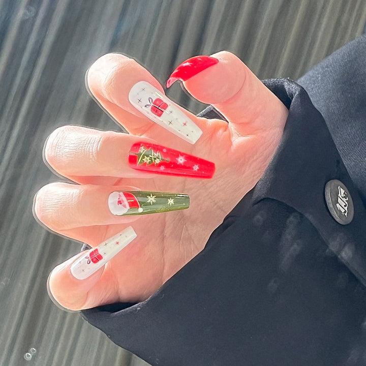 Festive Themed Press-On Nails Kalsten