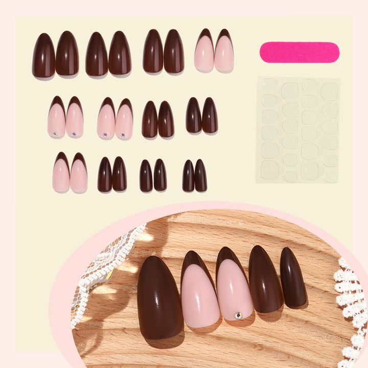 Artificial nail set with glamorous high gloss designs Kalsten
