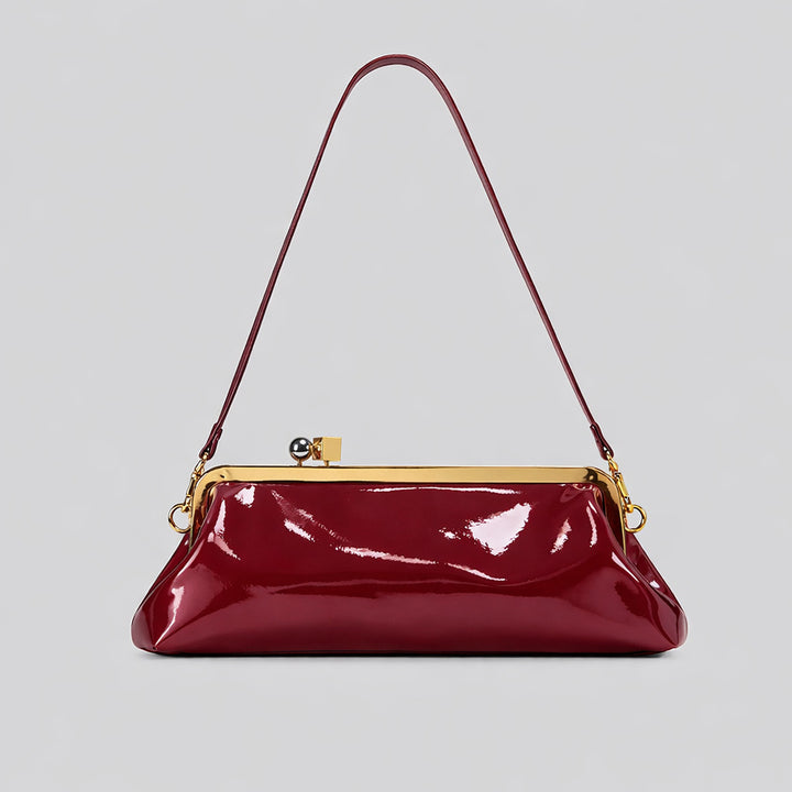 Elegant Patent Leather Evening Handbag