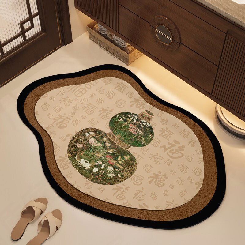 Playful Bear-Themed Plush Bath Mat