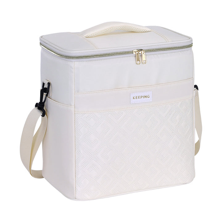 Cooler bag with insulating interior and practical carrying system Kalsten