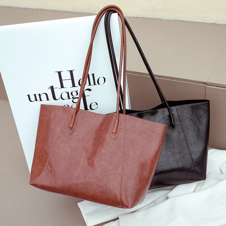 Classic Leather Tote Bag