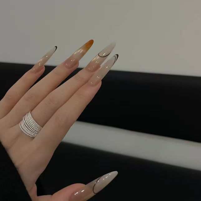Extended Stiletto Nail Art Extensions
