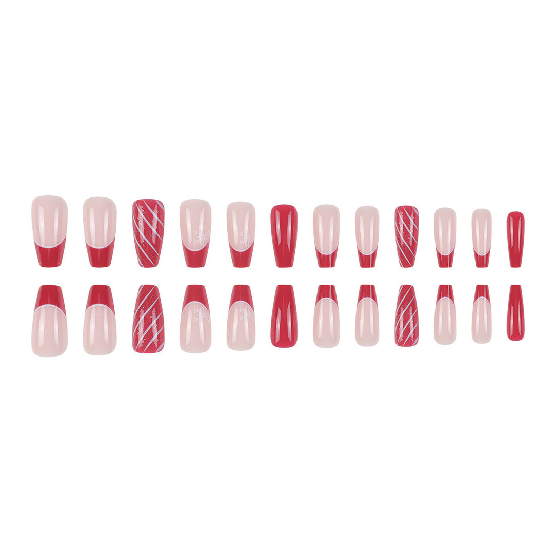 Long Elegant Press-On Nail Set Kalsten