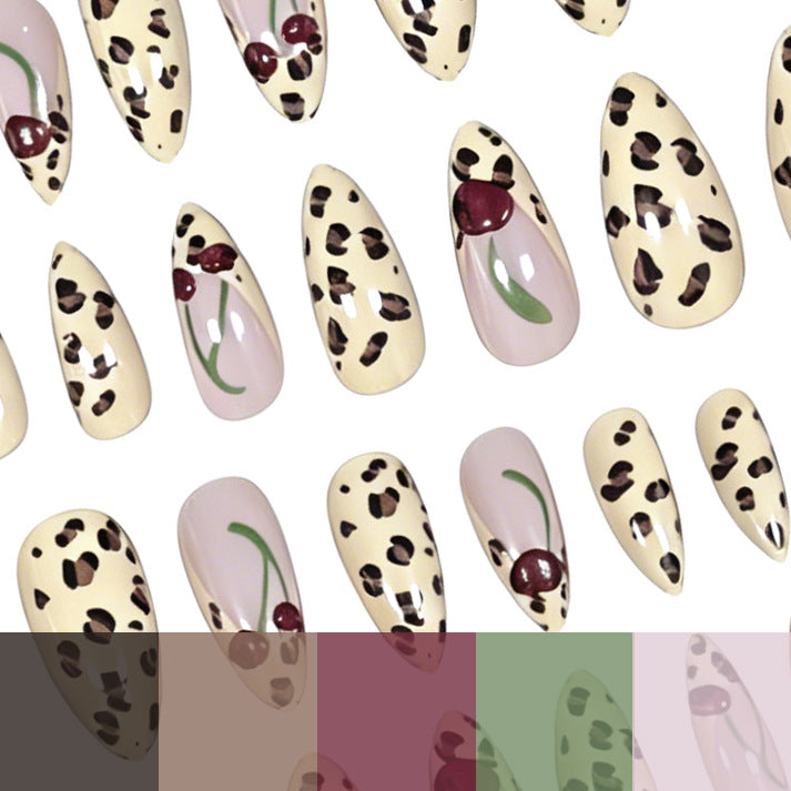 Artistic Leopard Print Press-On Nail Extensions Kalsten