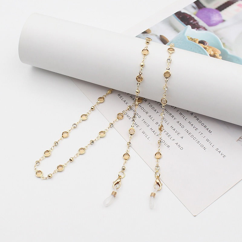 Elegant Crystal-Embellished Eyewear Chain Kalsten 1788159829