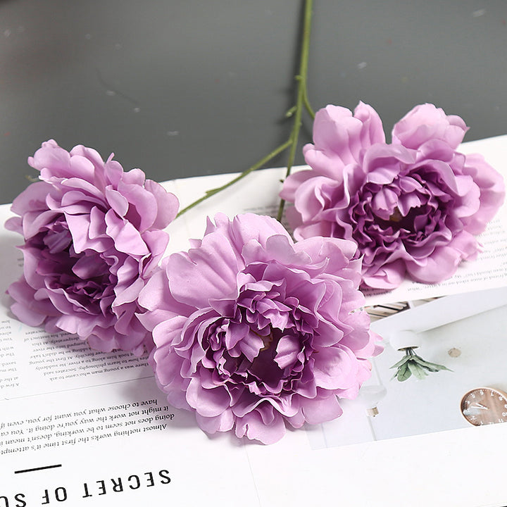 Premium Fabric Peony Flower Stem