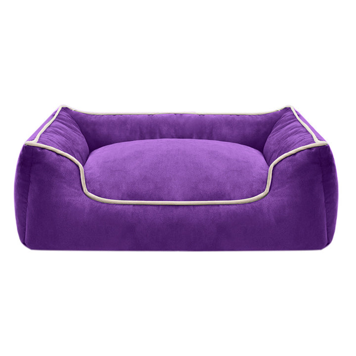 Cozy Velvet Dog Bed