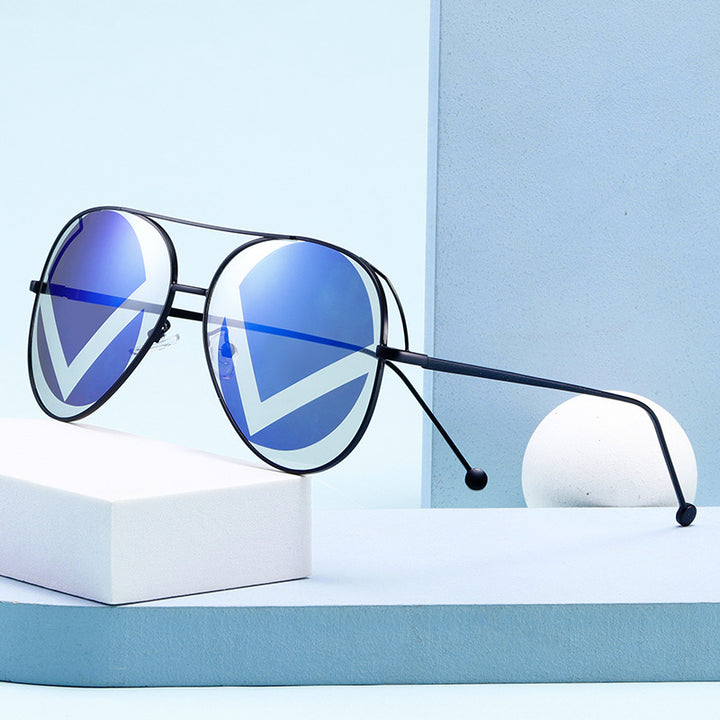 Ladies fashionable geometric sunglasses Kalsten