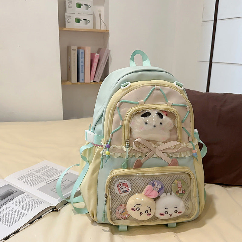 Adorable Character-Themed Multi-Pocket School Backpack