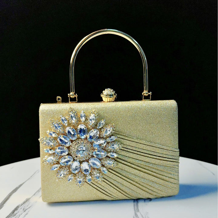 Luxurious Rhinestone-Embellished Evening Handbag