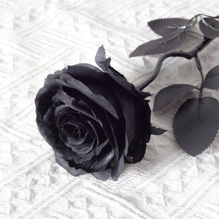 Realistic Fabric Rose Stem Decoration