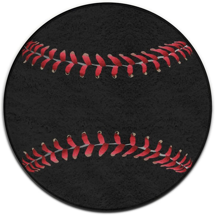 Baseball Round Area Mat