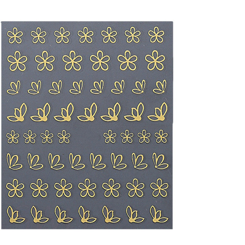 Floral Butterfly Nail Art Decals