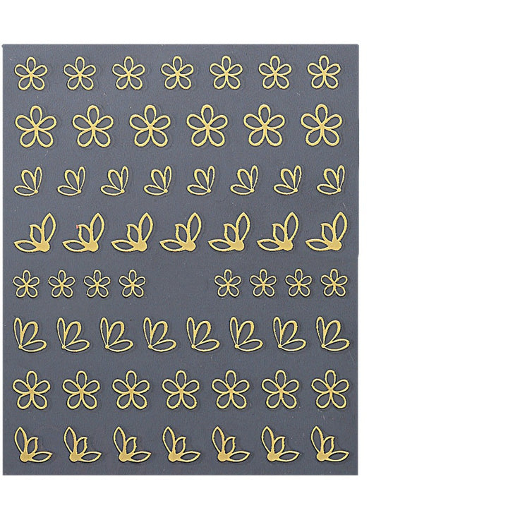 Floral Butterfly Nail Art Decals