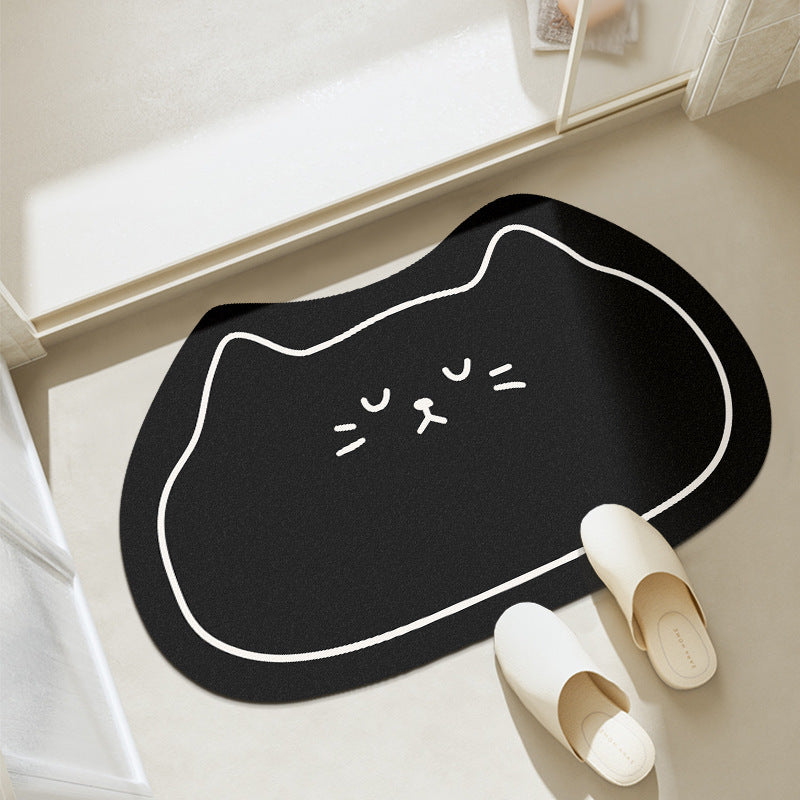 Cat-Shaped Bath Mat