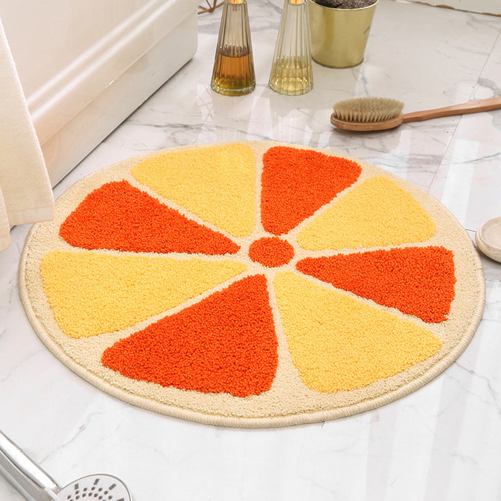 Floral Design Bath Mat Kalsten