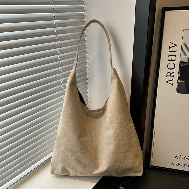 Suede Slouchy Hobo Bag Kalsten