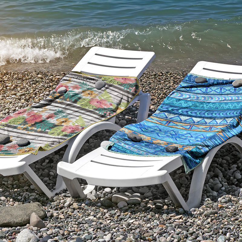 Beach towel made of skin-friendly microfiber with a creative pattern mix Kalsten