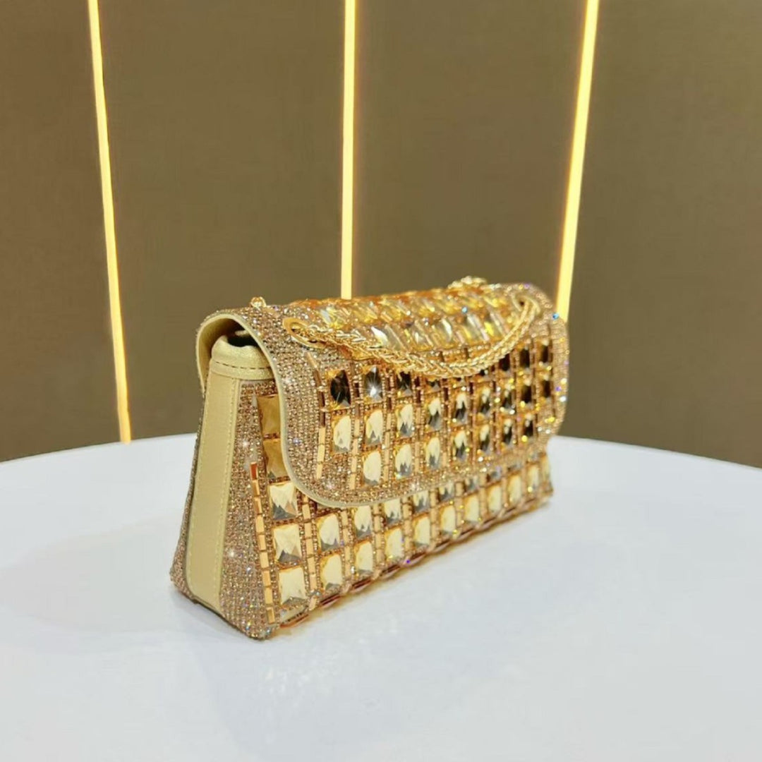 Glamorous Chain-Linked Evening Clutch