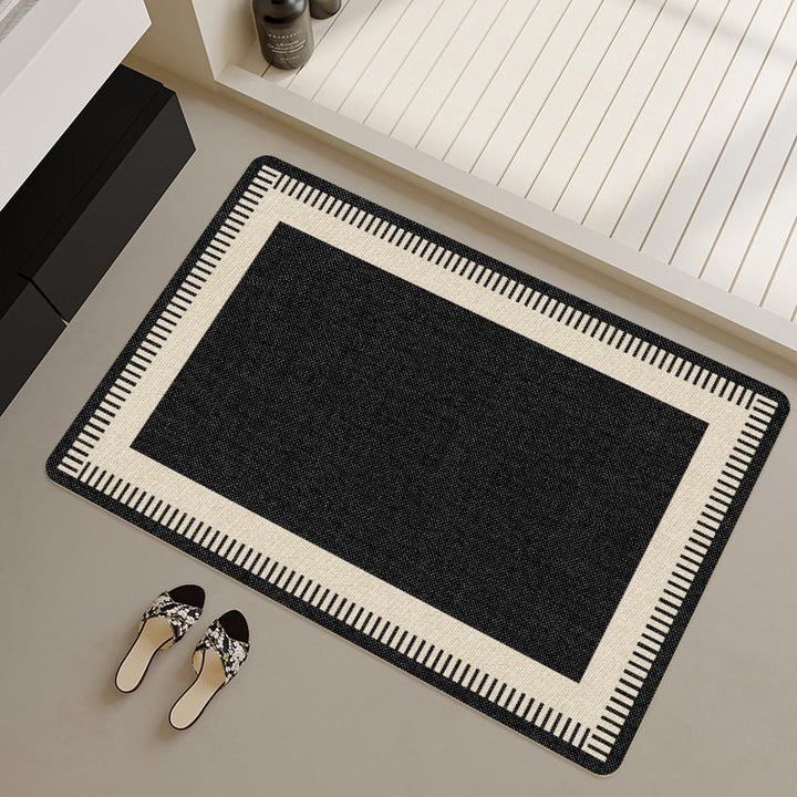 Stylish Geometric Patterned Bath Runner Kalsten