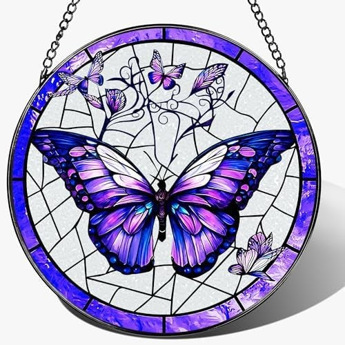Stained Glass Dog Art Wall Hanging Kalsten