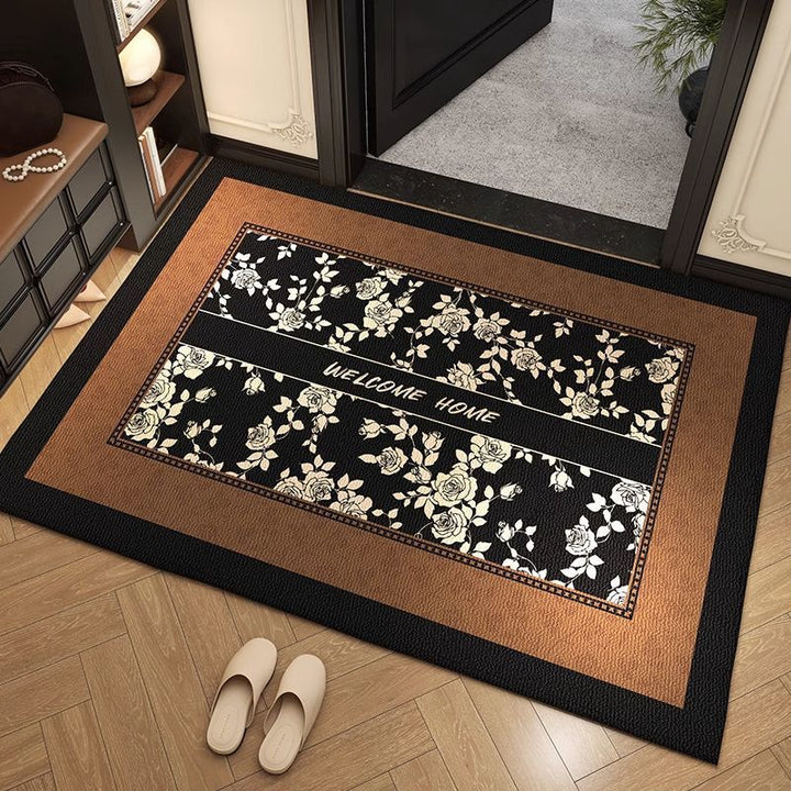 Elegant Floral Entrance Mat