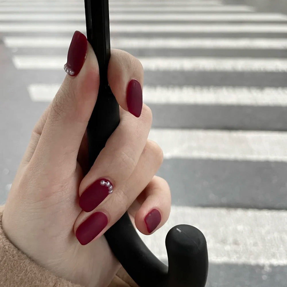 Elegant Matte Press-On Nail Art Kalsten