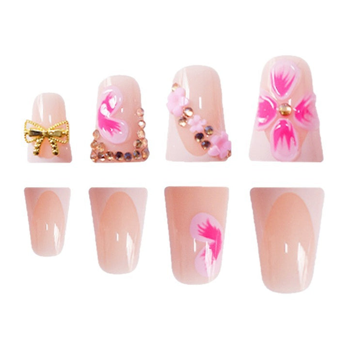 Floral Decorative Acrylic Nail Design Kalsten