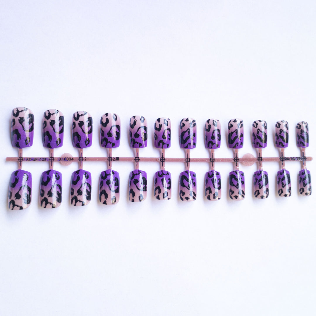 Wild Leopard Print Nail Art Set