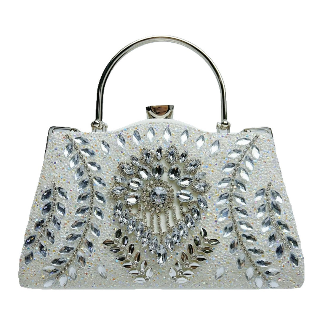 Crystal-Embellished Evening Handbag