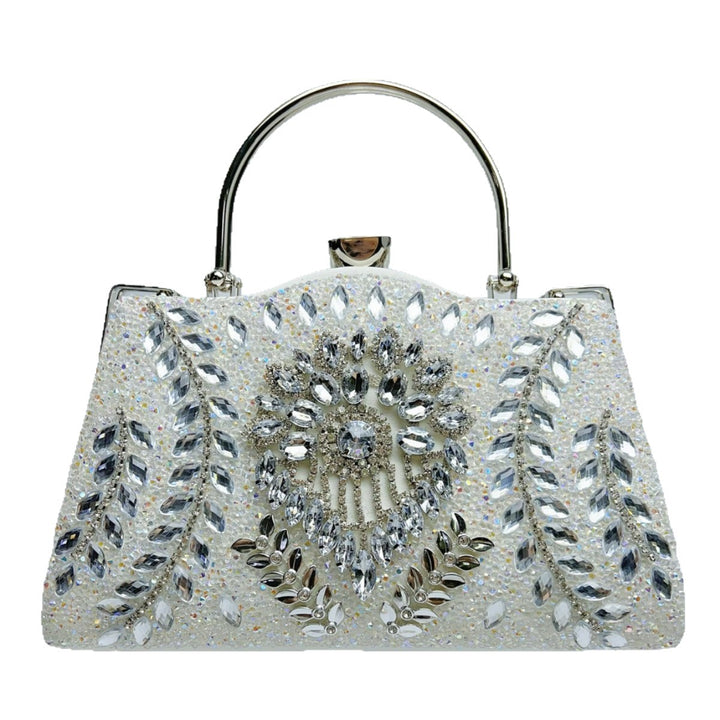 Crystal-Embellished Evening Handbag